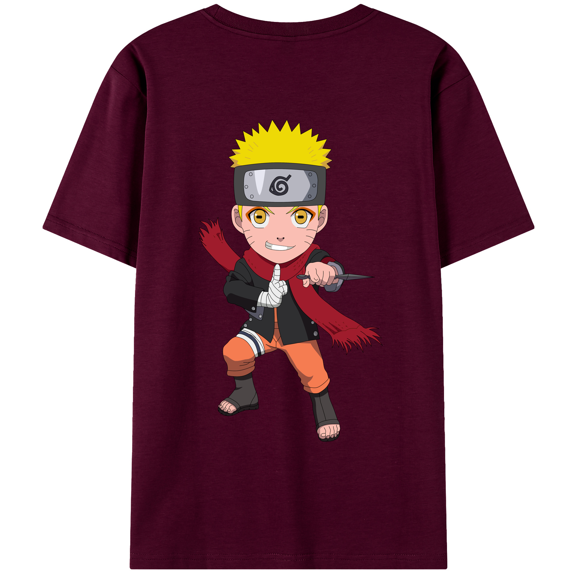 （画像用） NARUTO -ナルト- うずまき ナルト Uzumaki Naruto レディース半袖Tシャツ(バックプリント)